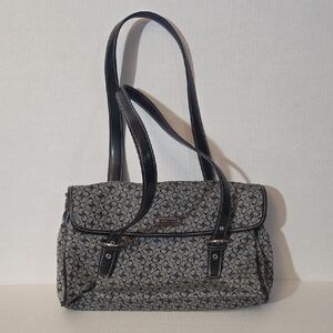 Rosetti Black and Gray Handbag